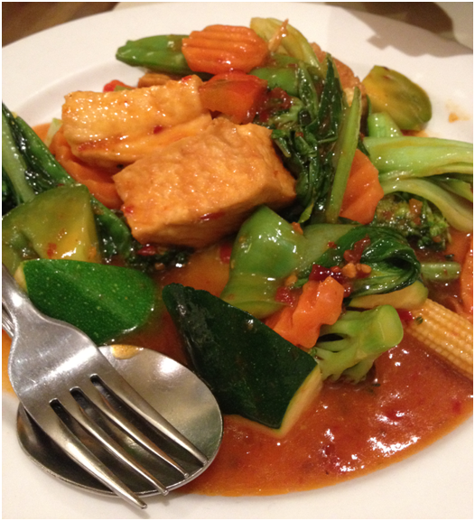 Stir Fried Mixed Vegetables w/ Tofu, Szechuan (Medium) ($14.50)