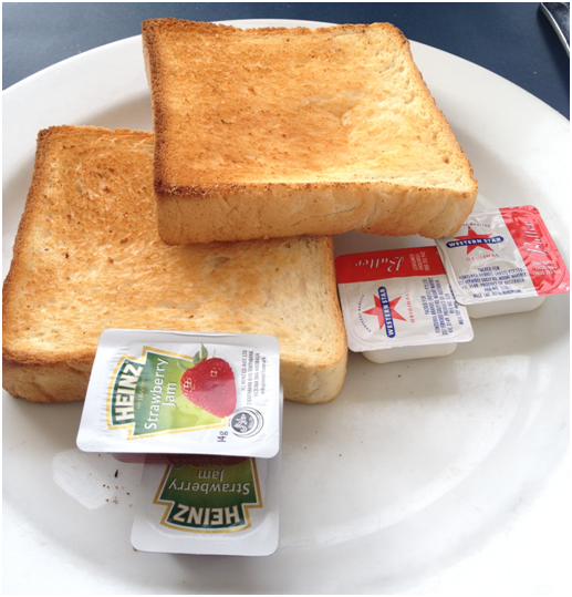 2 Slices Thick Cut Toast w/ Jam or Spread - Thick Country Style ($3.50)