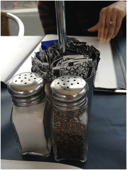 They did have salt and pepper though :D And sugar too!