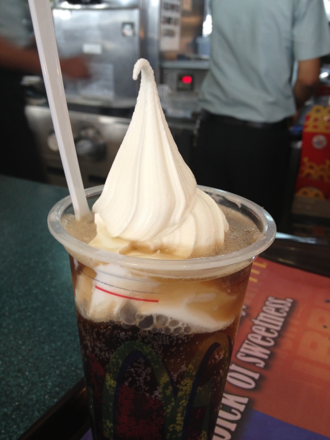 Even the Mcdonalds is better - LOOK AT THIS SOFT SERVE SPIDER!
